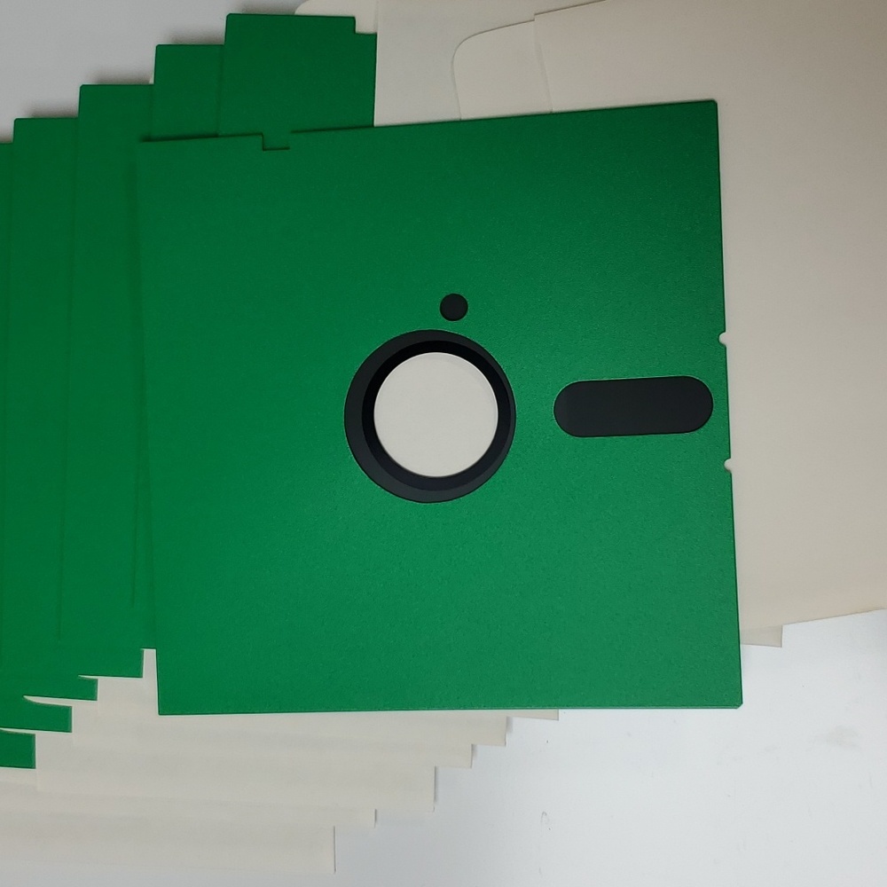 5.25 inch floppy disks lot of 10 Untested Each is in a paper holder